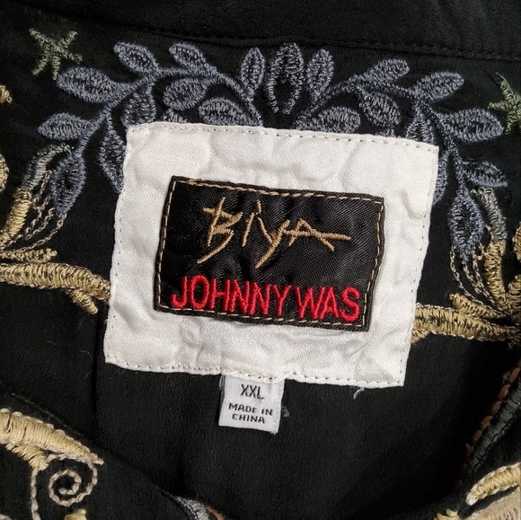 Johnny Was Embroidered Mrunal Long Sleeve Silk Tunic Size XXL - Picture 2 of 15